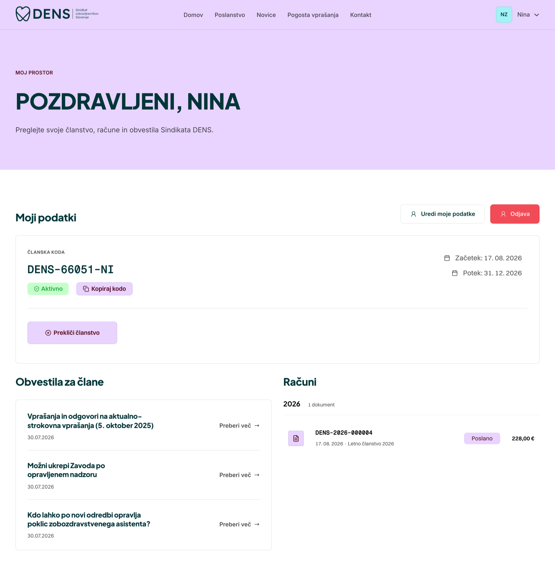 Portal z aktivnim članstvom